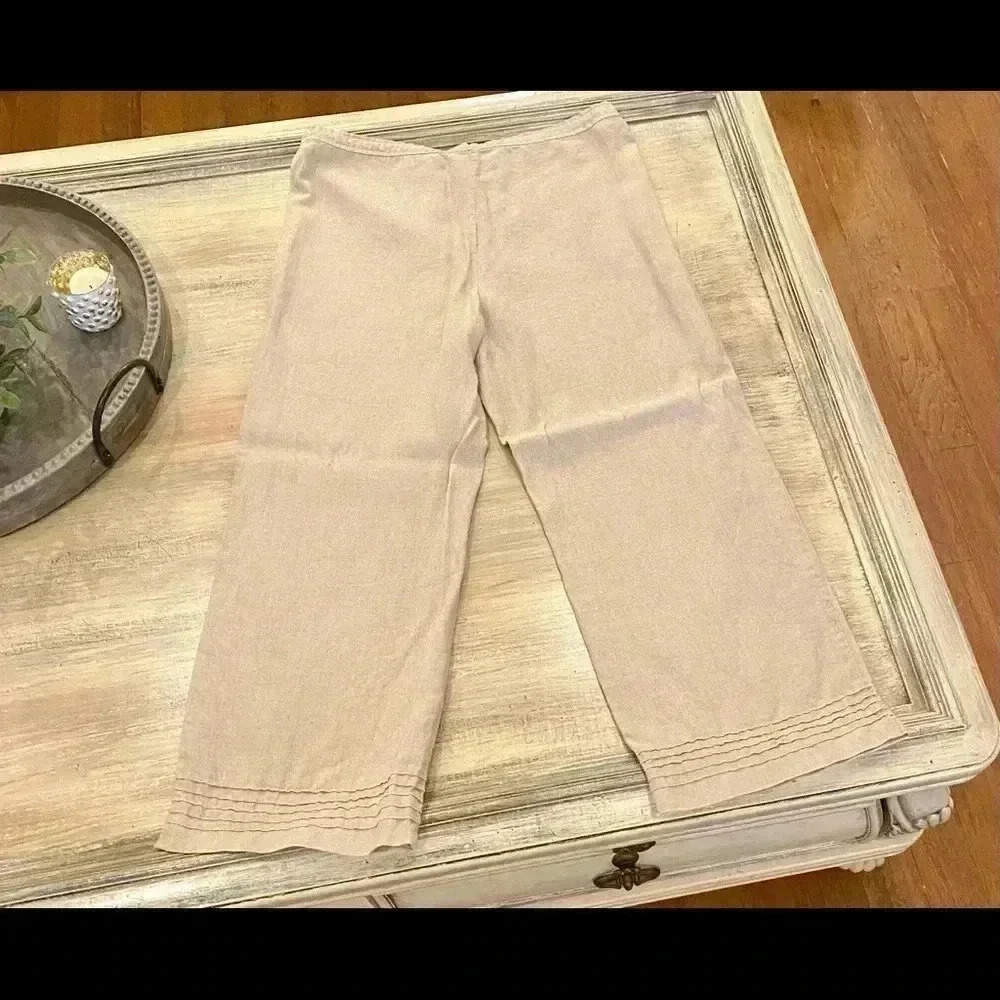 Harold’s linen wide leg pants-size 4